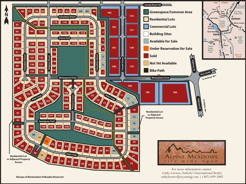 Site Map Alpine Meadows Alpine, Wyoming